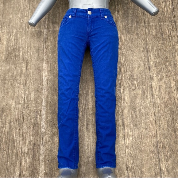 Seven 7 Distressed Jeans in Cobalt Blue - Size 26 - Picture 2 of 9